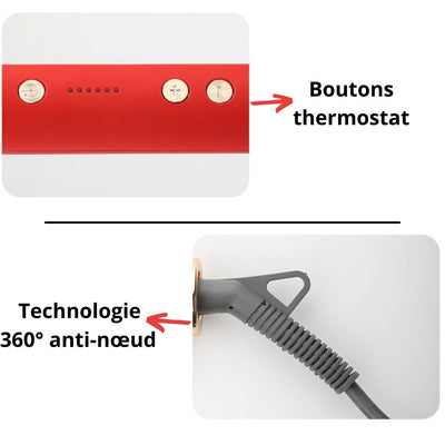 Brosse Lissante - Lisseur Cheveux Professionnelle