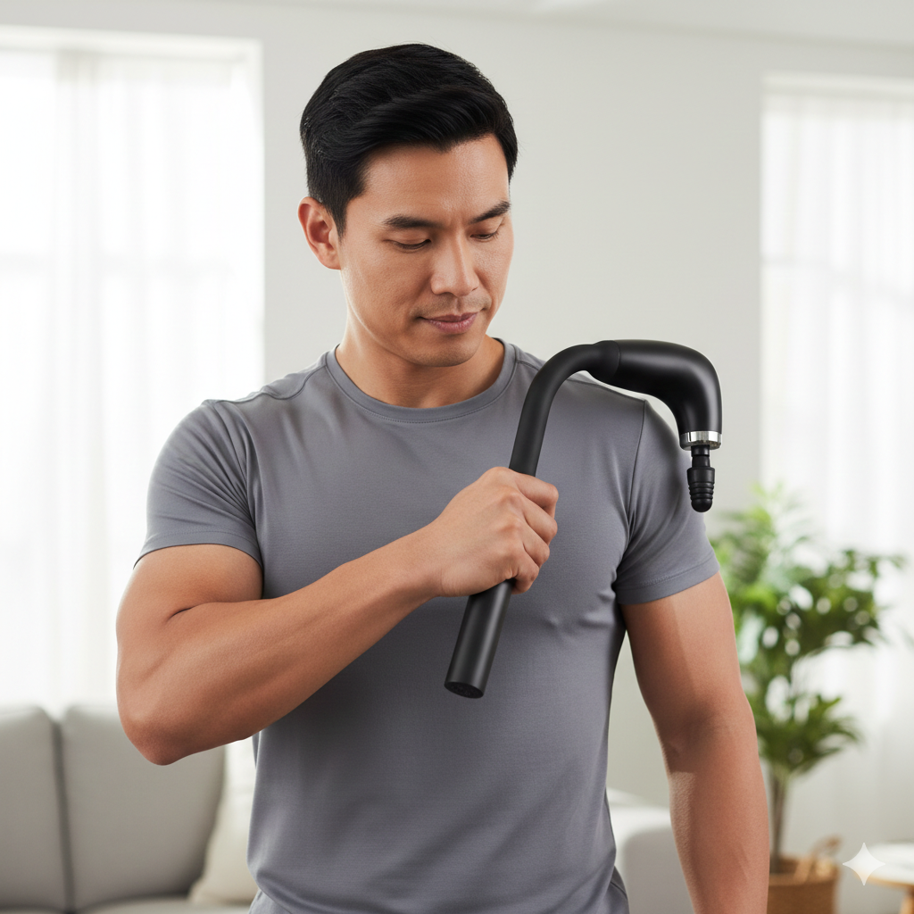 Fascial gun massage