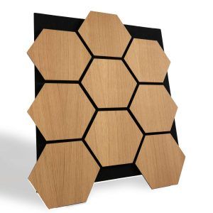 panneaux hexagonaux muraux - 3 pièces = 1 mètre